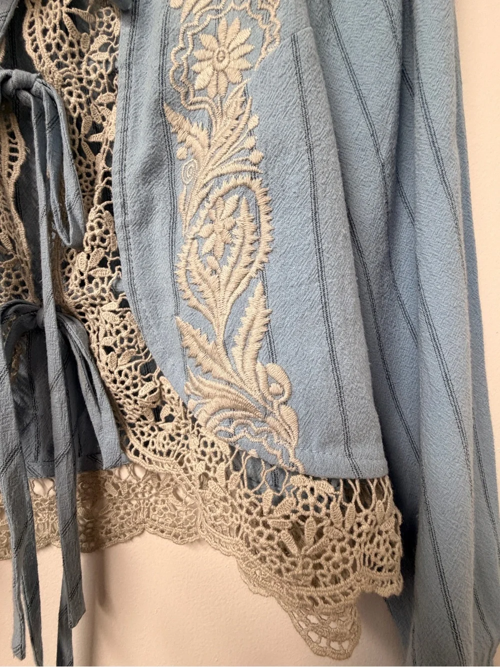 Free People Bali Jude Top in Chambray